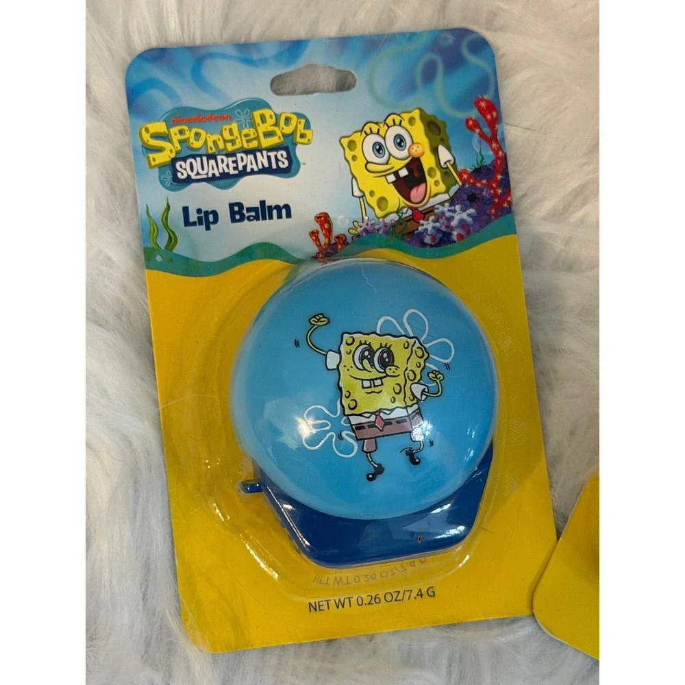 Nickelodeon SpongeBob SquarePants & Patrick Star Lip Balm Set 2pk 0.26oz NEW